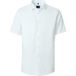 VENTI modern fit overhemd - korte mouw - twill - wit - Strijkvrij - Boordmaat: 44 (EU maat: XL)