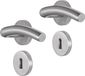 Impresso Conway Poignée de porte avec 2x Rosace SL Rond Caché Inox