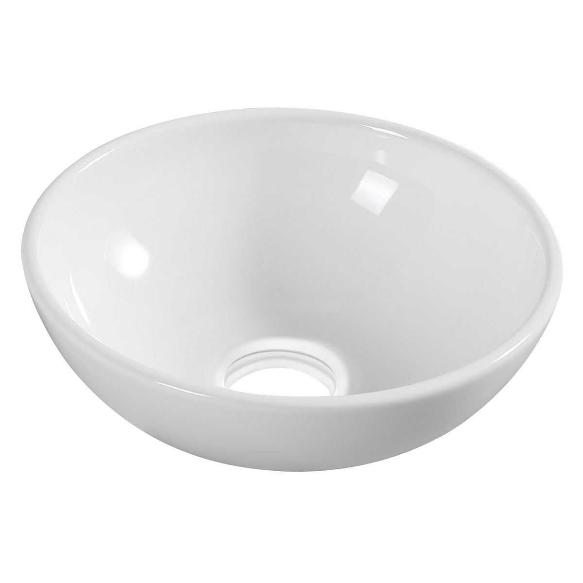 Wiesbaden Kimo Rond Waskom - 27.5x27.5x10.5cm - Keramiek - Wit