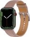 By Qubix - Luxe leren bandje - Oudroze - Geschikt voor Apple Watch 38mm / 40mm / 41mm / 42mm