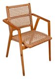 Livingfurn Tuinstoel Anya Teakhout en rattan - Bruin