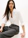 Tommy Hilfiger Dames Lange Mouwen Shirt L Katoen Elastaan Wit