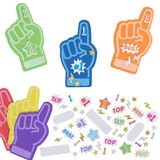 Baker Ross VC133 Mini-schuimvingerkits - Set van 8, schuimvingers voor supporters