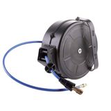 Aerotec AeroTEC 200547 Enrouleur de tuyau de compresseur - 18m - 15 bar - Noir/Bleu