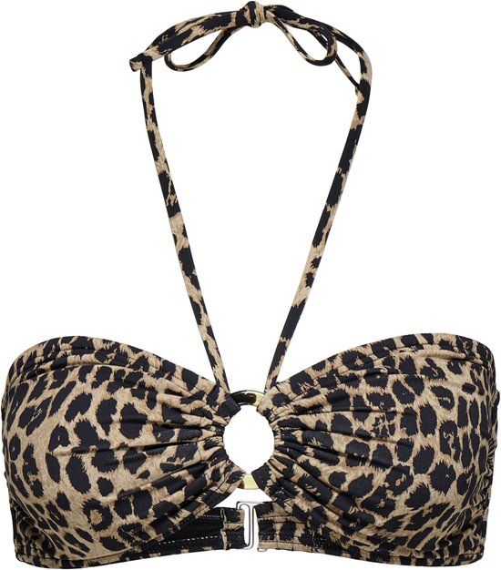 ONLY - ONLJULIETTA BANDEAU BIKINI TOP SWM ACC - Dames - Badpakken - Nomad - Print - Knopen - Polyester/Elastaan - S