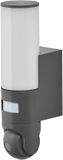 Osram SMART+ buitenwandlamp met regelbare HD-camera, bewegingsdetector en WiFi-bediening, IP44-bescherming, voor entree en terras