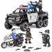Voiture de police jouet - Avec moto - Jeu de tir - Garçons 3 à 6 ans