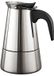 Cheffinger Machine à café italienne en Inox 9 tasses Compatible induction pour café moka, Argent