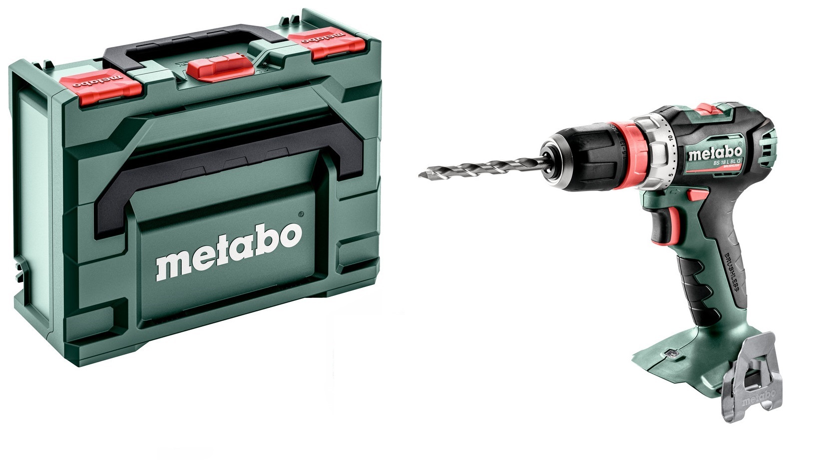 Metabo BS 18 L BL Q 18V Li-Ion Accu boor-/schroefmachine body in MetaBox