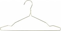 Merkloos Goudkleurige kledinghanger - draadhanger - 40 cm - per 100 stuks