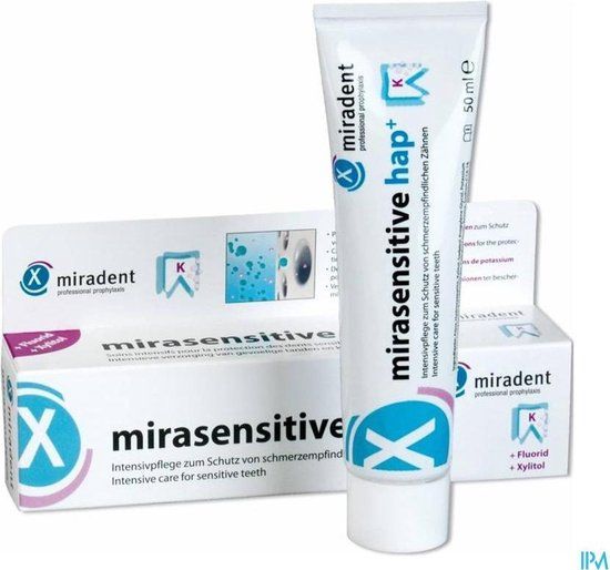 Miradent Mirasensitive Hap+ Tandpasta - 50ml - Met Fluoride