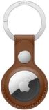 Rosso Element Apple AirTag Sleutelhanger Kunstleer Hoesje Bruin