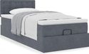 Maison Exclusive - Cadre de lit ottoman avec matelas gris foncé 90x190 cm velours