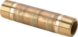 Viega Lange nippel, R 3/8, L 100 roodkoper of siliciumbrons Model 3530