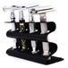 Parker Double Edge Razor Stand – Massief messing met zwarte afwerking – Geschikt voor 4 scheermessen – Parker Stand met gewatteerde basis – Uitstekende opslag voor dubbelzijdige veiligheidsscheermesse