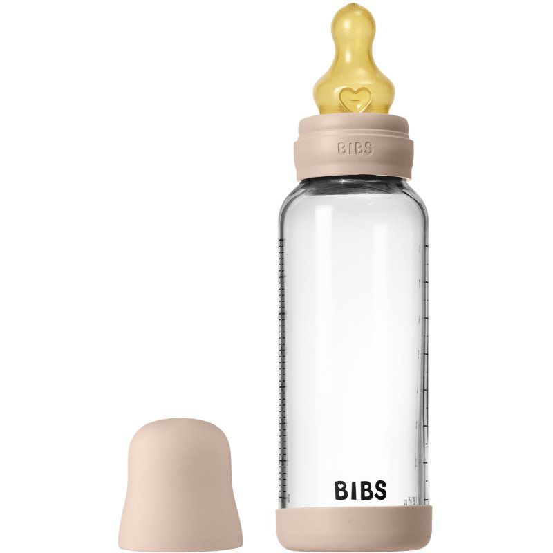 BIBS Glazen Babyfles - 240 ml - Blush