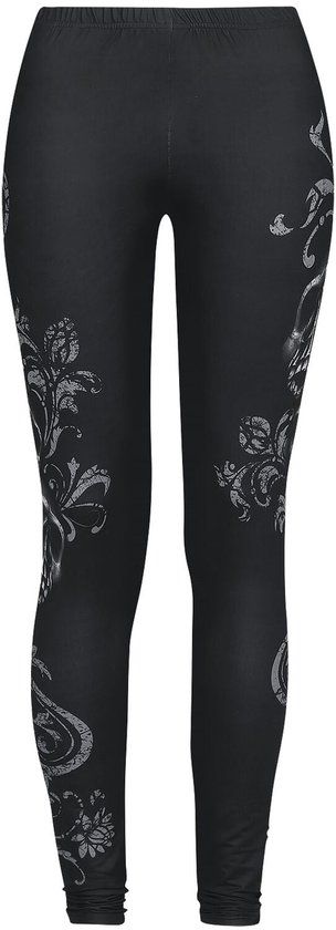 Rock Rebel by EMP Zwarte legging met ornamenten - Dames - XXL