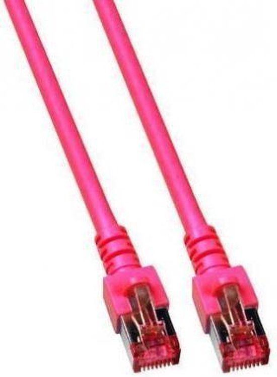 EFB-Elektronik Techtube Pro - Internetkabel S/FTP CAT6 - roze - 3 meter