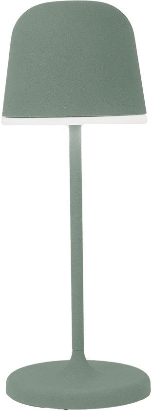EGLO Mannera-S Tafellamp - Priklamp - Oplaadbaar (tot 28 uur licht) - 20 cm - Groen/Wit - Draadloos - Dimbaar - Binnen en Buiten