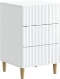 vidaXL Nachtkastje met lade Wit 43 x 41 x 66,5 cm Bewerkt hout