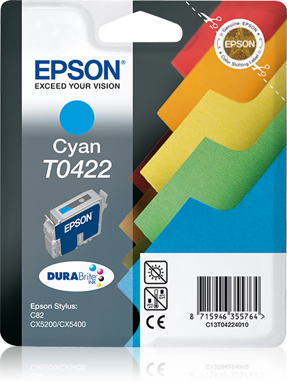 Epson T0422 - Cyaan - Inktcartridge - 16 ml
