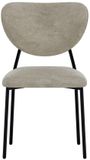 Hioshop Butterfly eetkamerstoel velours beige.