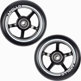 Apollo Stunt Scooter Wielenset Zwart - ALU Kern - 100 mm