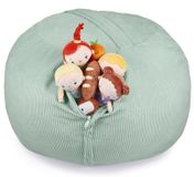 Housse de pouf Enfants XXL - Rangement peluches - 270 litres - Coton - Sans rembourrage