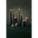 Uyuni Lighting Bougie cylindrique à LED, 15 cm, vert pin, cire