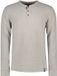 Superdry The Merchant Store Grandad Top Hommes Manches Longues Coton Mélangé Heritage Grey Grindle S