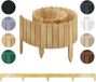 be4nature Bordure en bois flexible 10 x 200 cm Marron clair