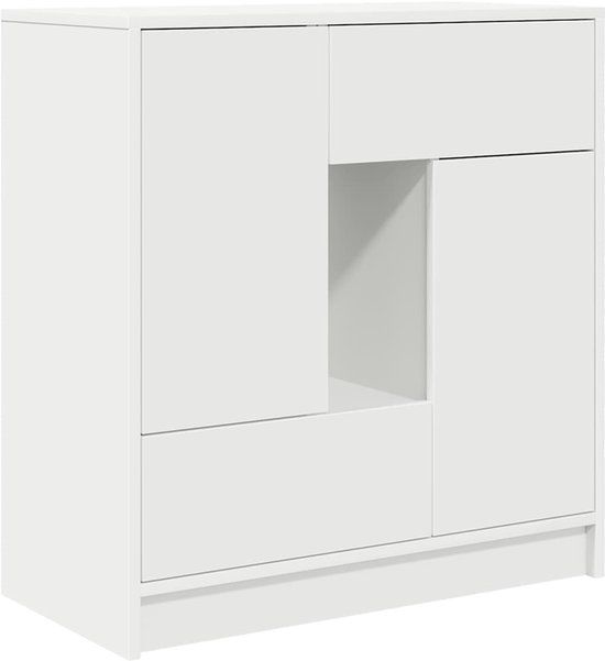 vidaXL Dressoir met lades en deuren 70,5x34x74,5 cm wit