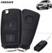 Awesafe Clé de voiture - clé pliante - Convient pour VW SKODA SEAT - 2 boutons