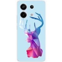 Xiaomi Siliconen hoesje compatibel met Xiaomi Redmi Note 13 Pro 5G Hert Hipster Blauw