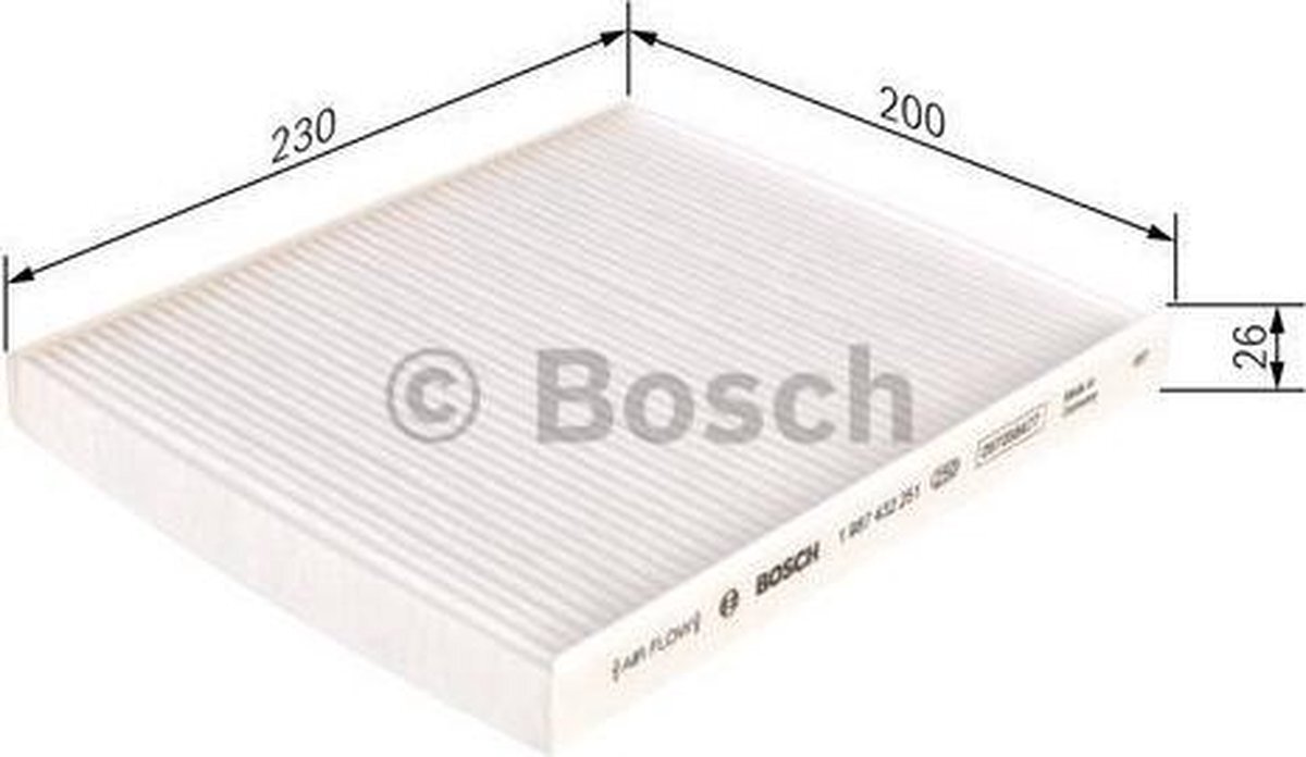 Bosch Bosch Interieurfilter M2251 | 1 987 432 251 autofilter | Alfa Romeo