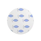 Questo Casa Ronde Digitally Printed Mouse Pad, Non-Slip Bottom, for Office and Home, Diameter: 22 cm