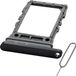 MMOBIEL Dual Simkaart Houder Compatibel met Samsung Galaxy Z Flip6 – Sim Tray - Dubbele Simkaarthouder Vervanging – Sim Card Tray - Incl. Sim Pin en Waterdichte Rubberen Ring - Zwart