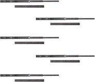Emuca Lot van 5 sets Ladegeleiders, kogelgelagerd, hoogte 45mm, diepte 450mm, volledig uitschuifbaar