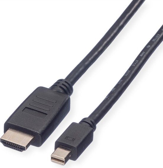 Value Mini DisplayPort naar HDMI Kabel, 4.5 m, Zwart