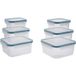SILVERCREST® Set de 6 boîtes de conservation (Carrée)
