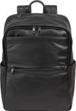 DUDU Sydney Dagrugzak Leer 42 cm Laptop compartiment - 15 inch - zwart