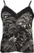 Superdry - Camitopje - Dames - Tops - V-hals - Mouwloos - Gebloemd - Viscose/Katoen - Horaizu Black - Maat S