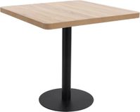 vidaXL Bistrotafel 80x80 cm MDF Lichtbruin