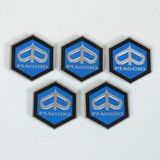 RMS Autocollant stickers pour Auto 149876 / 31x36mm / Bleu