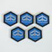 RMS Autocollant stickers pour Auto 149876 / 31x36mm / Bleu