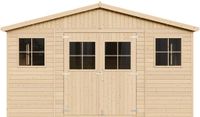 Timbela Houten tuinhuis M333 - 20 m² - 522x418x246 cm - Zadeldak - Vuren - Zonder vloer