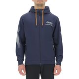 Jeep XP Jx24a Sweatshirt met capuchon en rits en zakken aan de zijkant, reflecterende mouwen, Jx24a, voor heren