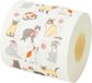 Talking Tables Kersttoiletpapier met katten, grappige badkameraccessoires voor Kerstmis, rood, eenheidsmaat, BC-PET-T-ROLL-CAT