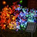 Guirlande lumineuse solaire, 10 mètres, 100 LED, motif fleur de cerisier, 8 modes d'éclairage, IP65