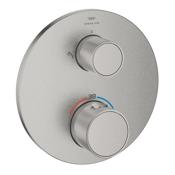 Grohe Grohe Atrio private collection afbouwdeel - thermostatisch - met omstel - inbouw - supersteel 24396dc0